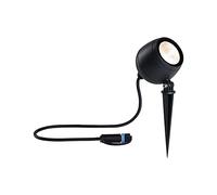 Paulmann 94775 Reflector de jardín LED Plug & Shine Kikolo IP65 7,2W 460lm regulable 261mm antracita plástico/aluminio 3000K luminaria exterior