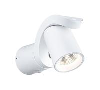 Paulmann 94832 Aplique de exterior LED Cuff, detector de movimientos, IP44 76x217mm 3000K 10W 700lm 230V 70° blanco, aluminio, luminaria exterior