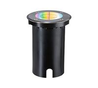 Paulmann 94845 Luminaria exterior LED empotrable en suelo Smart Home Zigbee Floor IP67 red. 110mm RGBW+ 4,9W 300lm 230V acero mate, lámpara exterior