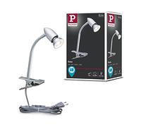Paulmann 95425 Luminaria de lectura, foco con pinza Gesa, máx. 35 W, luminaria para cuadros, cromo mate, lámpara para cuadros, metal, plástico, lámpara superpuesta GU10