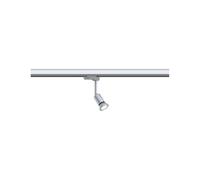 Paulmann 95527 ProRail3-Foco GU10, máx. 10 W 230 V Plateado, Sistema de rieles de Techo Cromado, Metal y plástico, Plata, Cromo