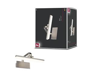 Paulmann 95568 Luminaria para cuadros LED Renan 300mm incl. 1x6W blanco cálido, latón envejecido, luz para cuadros, metal, acrílico, aplique, 3000K