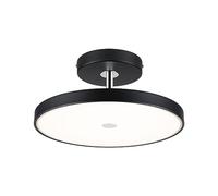 Paulmann 96781 Plafón LED 3StepDim Hildor, 2700K 2100lm, 230V, 26,5W, regulable, negro mate, cromo