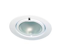 Paulmann 98466 Luminaria para muebles Micro Line Klipp Klapp, redonda, máx. 20 W, lámpara de armario, blanco, luz para armario, metal, cristal, lámpara de cocina G4