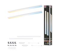 Paulmann 98615 Luminaria bajo mueble LED Inline 2 x 4 W 350 x 26 mm 2 x 350 lm 24 V blanco mate Tunable White