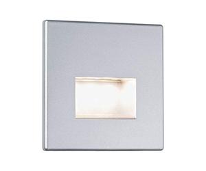 Paulmann 99495 Luminaria empotrable de pared Edge, proyector empotrable LED lámpara 11 W, lámpara empotrable, cromo mate, proyector de techo in uente de luz, foco empotrable en el techo