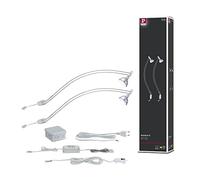 Paulmann 99909 Luminaria para cuadros LED, luminaria empotrable incl. 2x4 W, iluminación de cuadros, cromo, lámpara para cuadros, metal, lámpara superpuesta 2700 K GU5,3