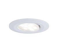 Paulmann 99926 Luminaria empotrable LED Calla, redonda, incl. 1x6 W IP65, foco, blanco mate, luz para armario, plástico, lámpara empotrable 4000 K