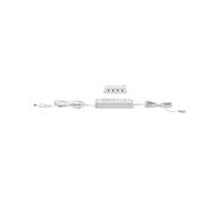 Paulmann 99947 Luminaria para muebles Clever Connect Driver 12 V CC incl. distribuidor triple, máx. 25 W, transformador, blanco, plástico, balasto