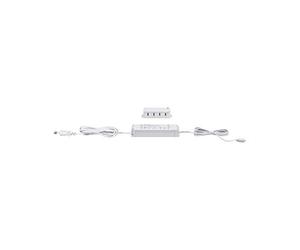 Paulmann 99947 Luminaria para muebles Clever Connect Driver 12 V CC in istribuidor triple, máx. 25 W, transformador, blanco, plástico, balasto