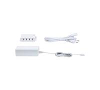 Paulmann 99948 Luminaria para muebles Clever Connect Driver 12 V CC in istribuidor óctuple, máx. 36 W, transformador, blanco, plástico, balasto