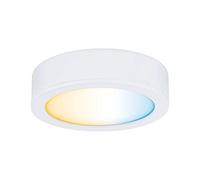 Paulmann 99952 Luminaria para muebles LED Clever Connect Spot Disc Tunable White 12 V red. incl. 1x2,1 W regulable, blanco mate, plástico 2700-6500 K