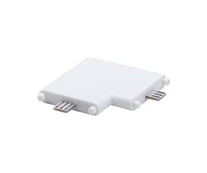 Paulmann 99964 Luminaria para muebles Clever Connect, conector angular Border 12 V, lámpara de armario, blanco mate, luz para armario, plástico, lámpara de cocina