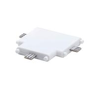 Paulmann 99965 Luminaria para muebles Clever Connect, conector en T Border 12 V, lámpara de armario, blanco mate, luz para armario, plástico, lámpara de cocina