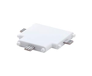 Paulmann 99965 Luminaria para muebles Clever Connect, conector en T Border 12 V, lámpara de armario, blanco mate, luz para armario, plástico, lámpara de cocina