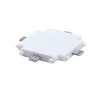 Paulmann 99966 Luminaria para muebles Clever Connect, conector en X Border 12 V, lámpara de armario, blanco mate, luz para armario, plástico, lámpara de cocina