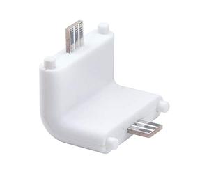 Paulmann 99967 Luminaria para muebles Clever Connect, conector de pared Border 12 V, lámpara de armario, blanco mate, luz para armario, plástico, lámpara de cocina