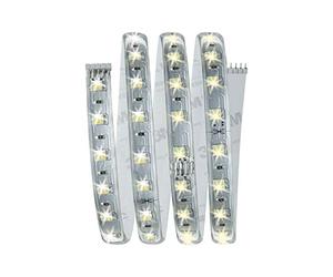 Paulmann 99972 Luminaria para muebles LED Clever Connect, Strip 1 m 12 V incl. 1x6,5 W, regulable, lámpara de armario, transparente, luz para armario, plástico, lámpara de cocina 2700-6500 K