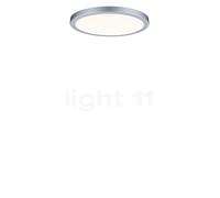 Paulmann 70865 Panel de superficie LED Atria redondo plafón 22 W luz 2700 K blanco cálido panel LED cromo mate regulable para montaje en pared/techo