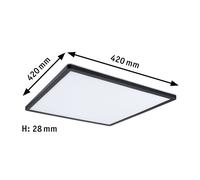 Paulmann Atria Shine panel 3-step negro 840 42x42