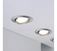 Paulmann Base foco empotrado GU10 3 ud, hierro