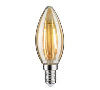 Paulmann 28705 lámpara LED filamento vela 4,7 vatios bombilla regulable oro 2500 K dorado E14