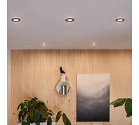 Paulmann Calla, negro orientable 4000 K no atenuable 10 unidades