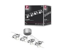 Paulmann Cardan Sistema de Cableado Extensible, Máx. 4x10 W, Color Cromado Mate/Cromado, Luces Colgantes, Bombillas No Incluidas, 94144