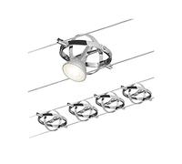 Paulmann Cardan Sistema de Cableado Extensible, Máx. 4x10 W, Color Cromado Mate/Cromado, Luces Colgantes, Bombillas No Incluidas, 94144