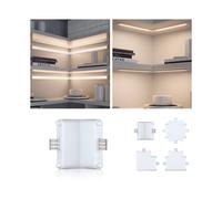 Paulmann 99967 Luminaria para muebles Clever Connect, conector de pared Border 12 V, lámpara de armario, blanco mate, luz para armario, plástico, lámpara de cocina