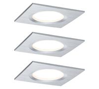 Paulmann Coin Slim empotrado LED 3 ud angular alu True
