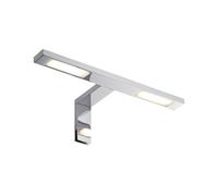 Paulmann Double Hook LED 2x3,2 W, 2700 K, cromado | Juego de 1 lámpara, IP44, ideal para espejos y armarios, con controlador LED, luz blanca cálida