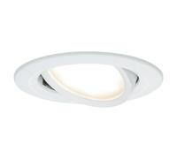 Paulmann Downlight empotrable LED redondo Nova Plus Coin (6,8 W, Ø x Al: 8,4 x 4,5 cm, Blanco, Blanco cálido)
