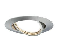 Paulmann Downlight LED empotrable Base (5 W, Hierro cepillado, Blanco cálido)