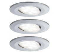 Paulmann Downlight LED empotrable Calla (18 W, Cromo, IP65, 3 ud.)