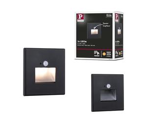 Paulmann Edge empotrados especial pared cuadrada LED 1x1,2W 230V Detector de proximidad Negro 93135