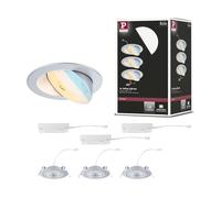 Paulmann ENC - Kit auxiliar orientable 3Stepdim LED 3x750lm 2700-6500K 5W 230V cromo mate 92256