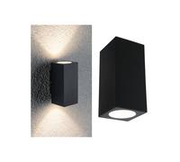 Paulmann Flame aplique 2 luces 12,8cm antracita