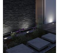 Paulmann 94671 Luminaria exterior LED, bañador de pared Flotas IP67 279x76mm, orientable 70°, incl. 1x6W, regulable, exterior, antracita, metal, 3000K