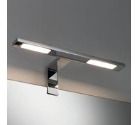 Paulmann Double Hook LED 2x3,2 W, 2700 K, cromado | Juego de 1 lámpara, IP44, ideal para espejos y armarios, con controlador LED, luz blanca cálida