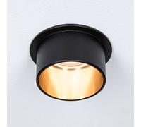 PLM 93378 - Luminaria empotrable Gil, 1 x 6 W, 470 lm, 2700 K, negro mate/or