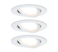 Paulmann 3 focos Nova Coin redondo girat., blanco