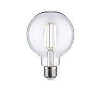 Paulmann LED de filamento Globe E27 7 W, regulable a cálido 1800-3000 K, transparente