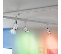 Paulmann Bombilla LED inteligente (GU10, Intensidad regulable, RGBW, 350 lm, 4,8 W, Blanco)