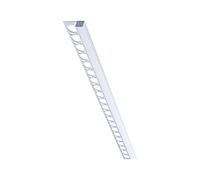 Paulmann LumiTiles 78410 - Marco de perfil con difusor IP44, 2 m, aluminio anodizado, satinado, protección contra salpicaduras de agua, iluminación de baño