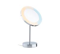 Paulmann Masua - Espejo de Maquillaje LED 71150 con Interruptor Blanco IP44, 55 LM, 230 V, 4 W, Cromo, Aumento 3X