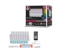Paulmann 70529 Strip LED MaxLED 1000 RGBW juego básico IP44 33W 1000lm/m regulable 3m plateado plástico 72 LED/m 75VA