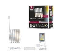 Paulmann MaxLED 500 Full-Line COB, kit básico de 1,5 m, TunW | Tunable White de 2700 K a 6500 K, 10 W, con controlador y mando a distancia, autoadhesivo