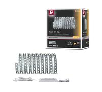 Paulmann MaxLED 500 Kit básico 3 m, blanco cálido, 18 W, 2700 K, plateado | Regulable, autoadhesivo, 550 lm/m, 72 LED/m, para diferentes estancias