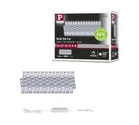 Paulmann MaxLED 500 Kit básico 5 m 4000 K plateado | Tira LED de 5 m, regulable, blanco neutro 4000 K, autoadhesiva, con transformador
